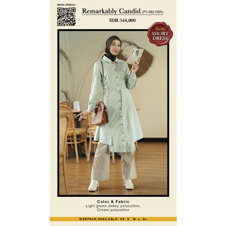 Poeva PV-0621005 New Progressive Short Dress Tunik By Tuneeca Diskon Sale Promo