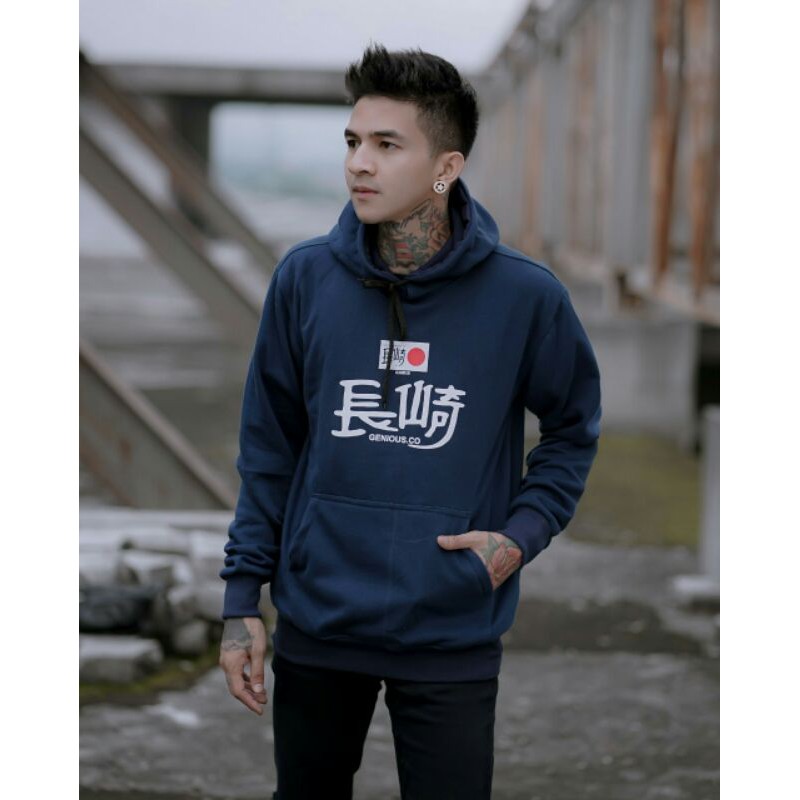 Sweater Hoodie Genetic Simple Japan Jaket Pria Genious