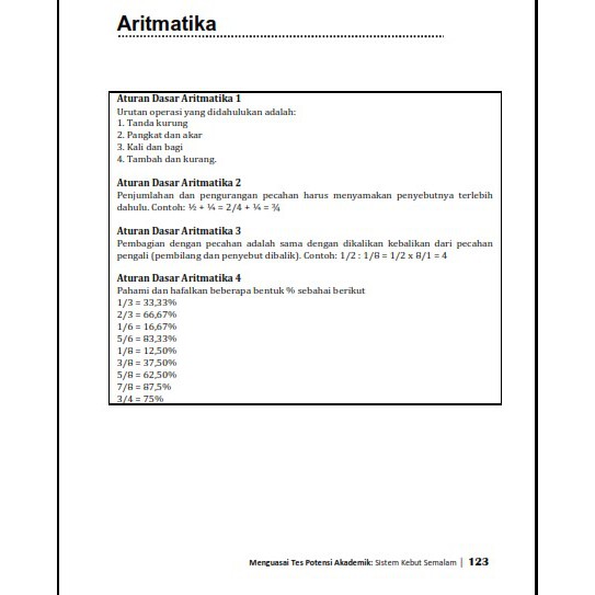 16+ Contoh Soal Tes Potensi Akademik Aritmatika - Contoh Soal Terbaru