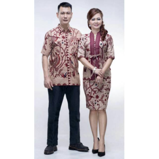 Couple batik kartika garuda merah