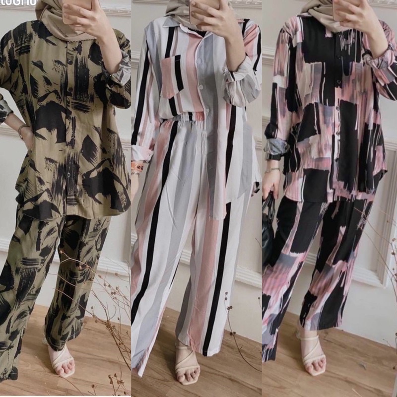 Piyama Wanita Murah New Style Pajamas Cewek Terlaris Piama Dewasa Baju Tidur Q9H2 Sleepwear Kualitas