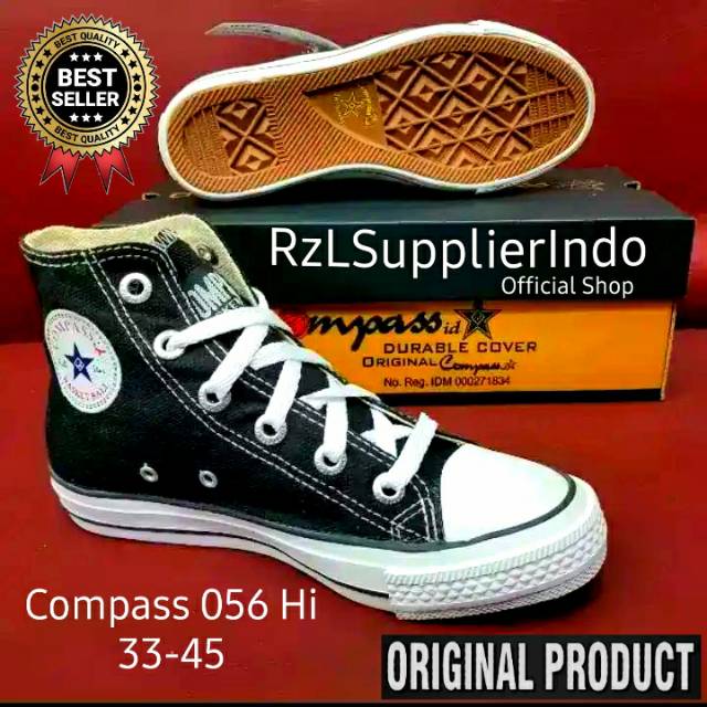 SEPATU COMPASS ORIGINAL / SEPATU SEKOLAH COMPASS ALECIO Hi