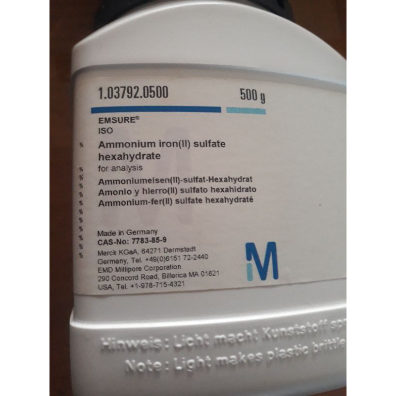 AMMONIUM IRON(II) SULFATE HEXAHYDRATE