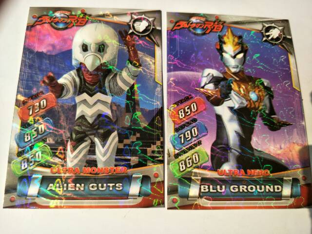 Trading Card Ultraman isi 6pak = 60kartu Termurah Mainan Kartu Anak Murah