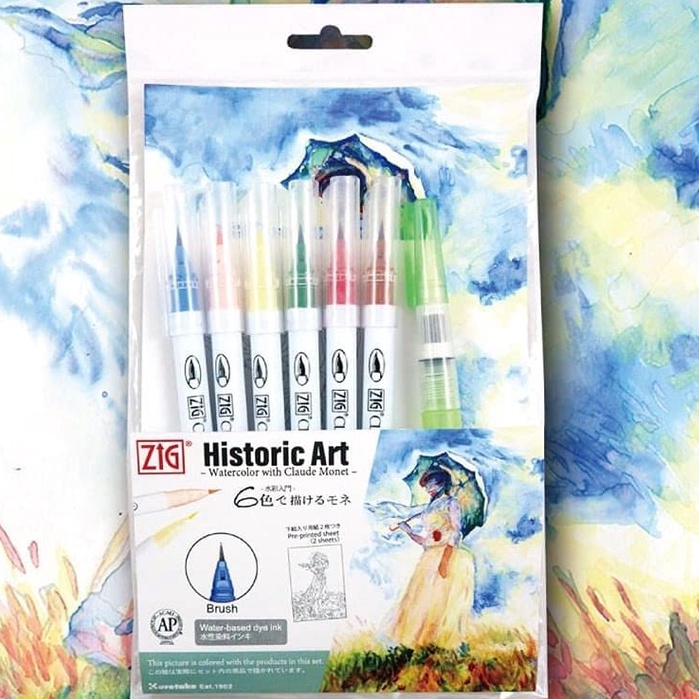 

Historic set - Watercolour with Claud Monet (WM-21/RB6V)