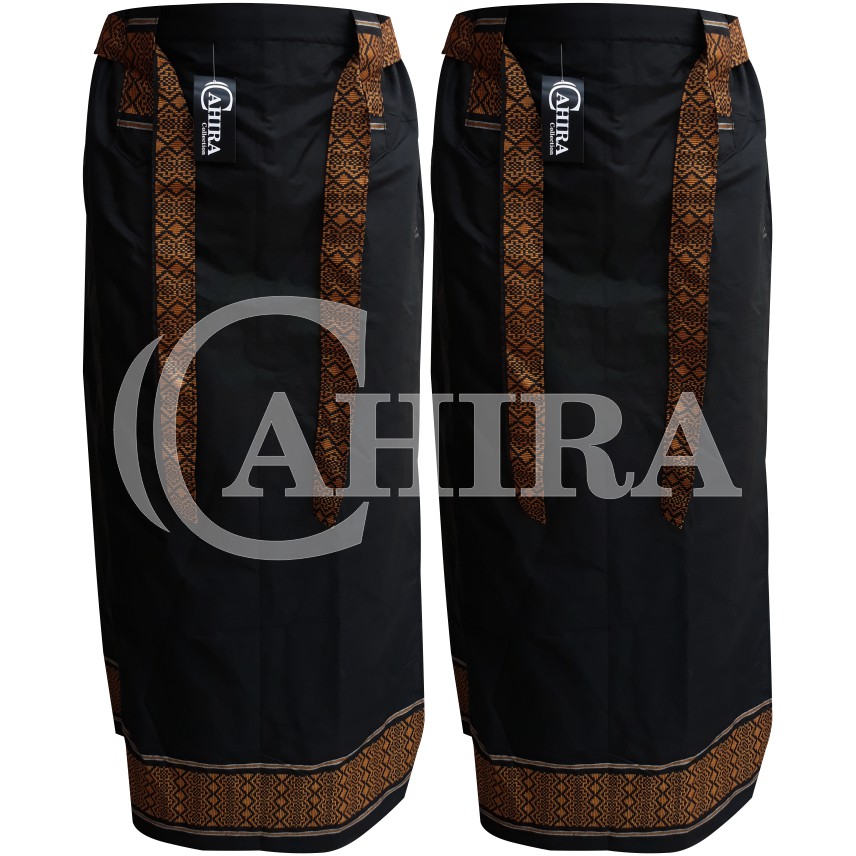 SARUNG CELANA DEWASA MOTIF SERIAL BLACK ALL SIZE FIT TO XL