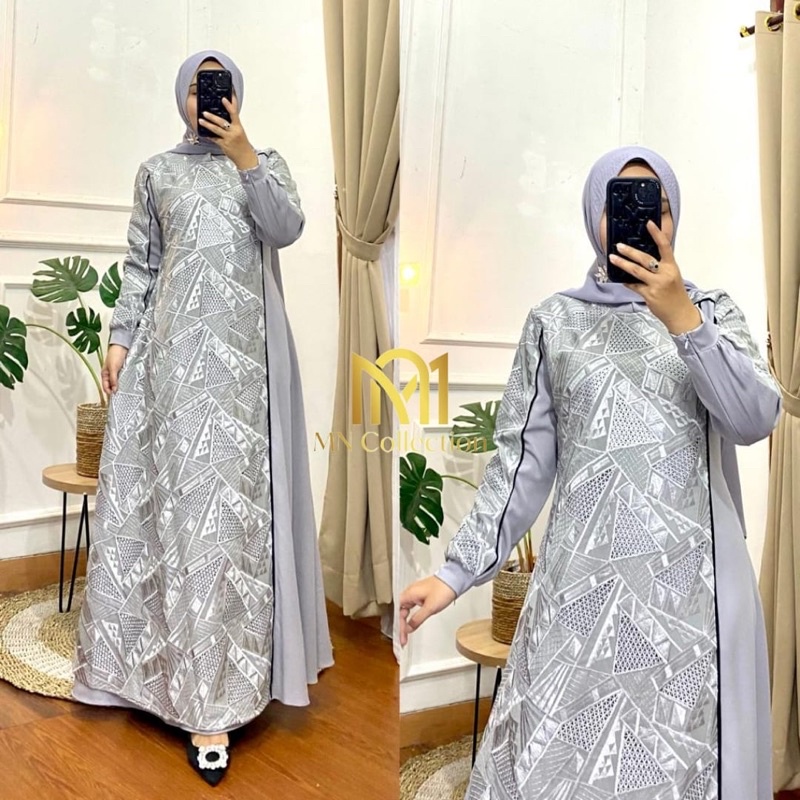MN Collection // Gamis Renda // Humairah vol.7 // Long Dress // Fashion // Arsy Dress