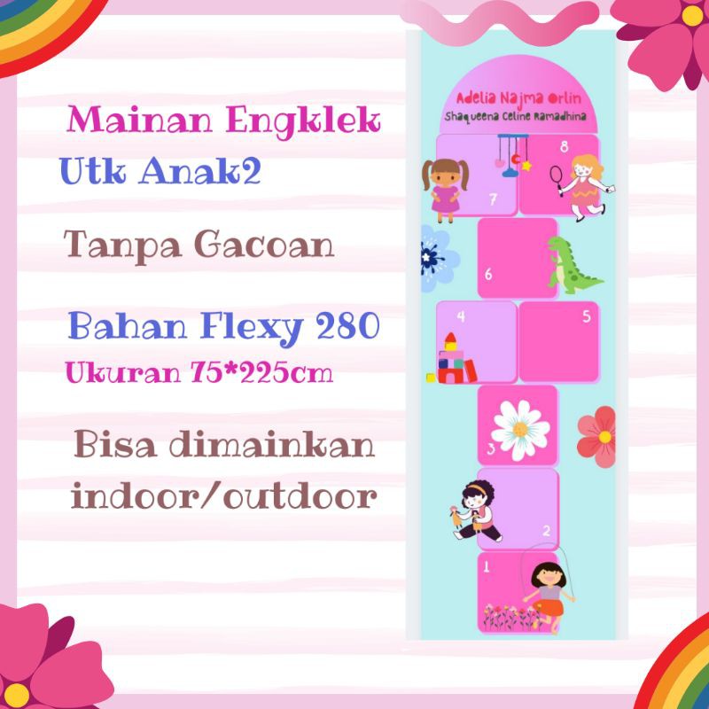 mainan Engklek Anak mainan Engklek jumbo playmate Engklek