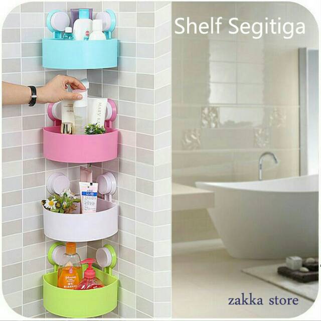 RAK SUDUT SIKU KAMAR MANDI / RAK HOLDER