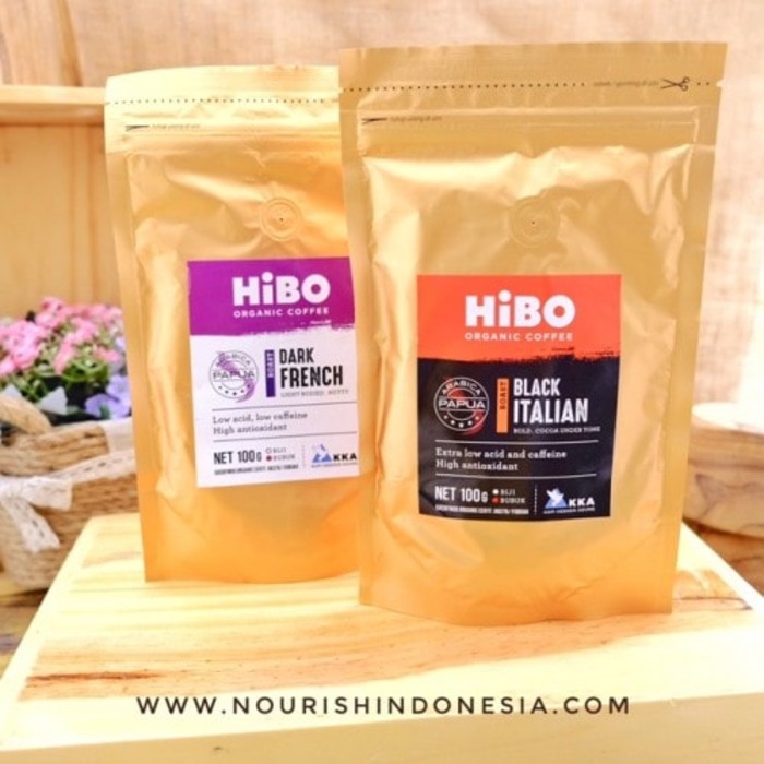 

Hibo, Organic Coffee Black Italian 100gr Hibo (Kopi organik arabica)