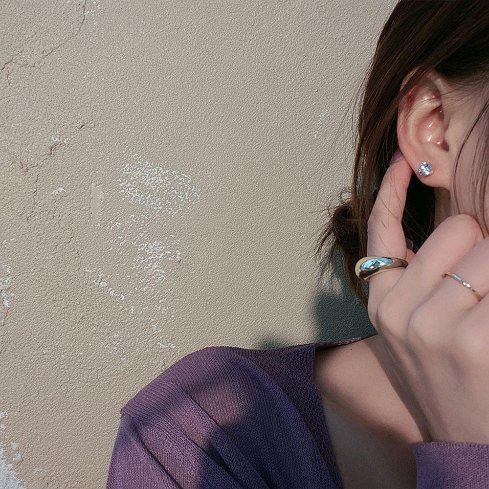 Mxbeauty Anting Tusuk Wanita Elegan Vintage Pesta Pernikahan Untuk Grils Kristal Zirkon Anting