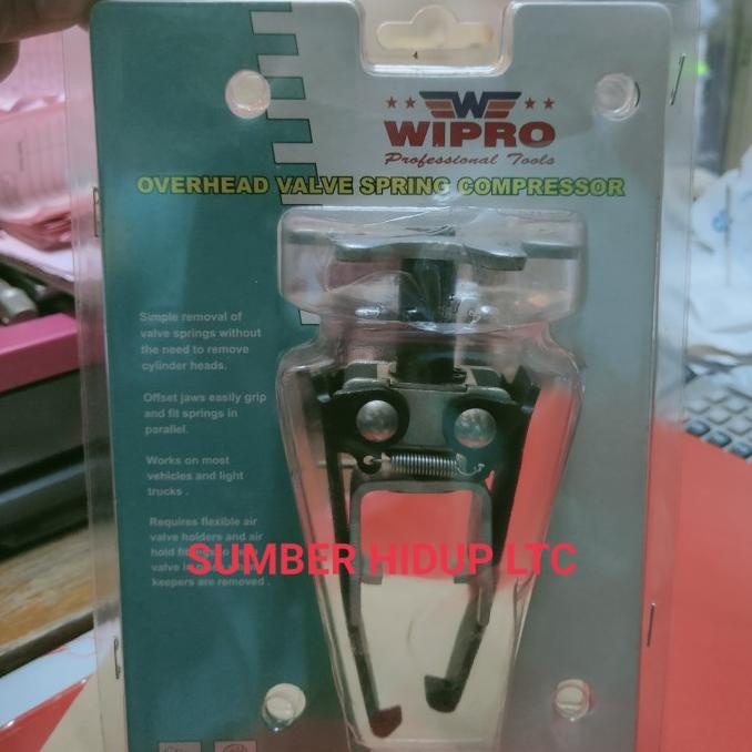 Overhead valve spring compressor