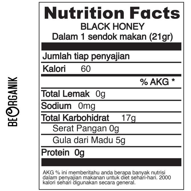 

Madu Hitam Pahit Beorganik 250ml (350gr) - Black Honey Asli 100%