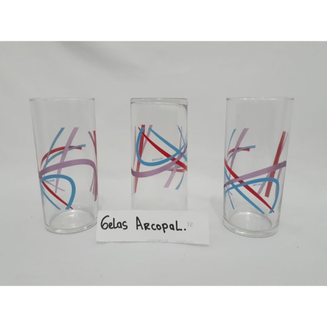 Gelas kaca arcopal 6pcs