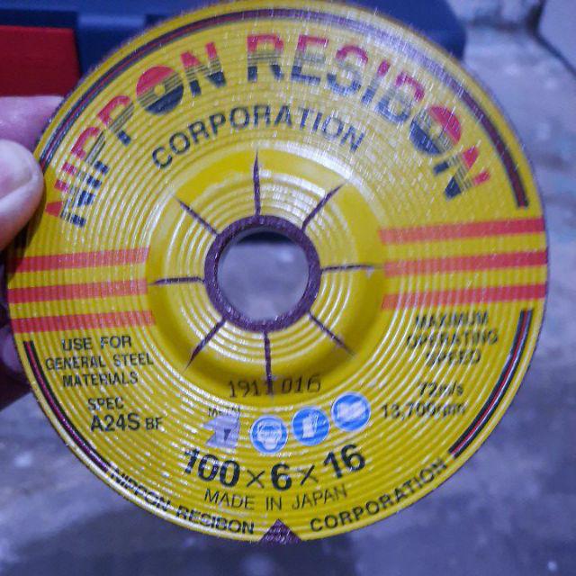 Grinding Wheel 4 Nippon Resibon Batu Gerinda Poles 100x6x16 Inch