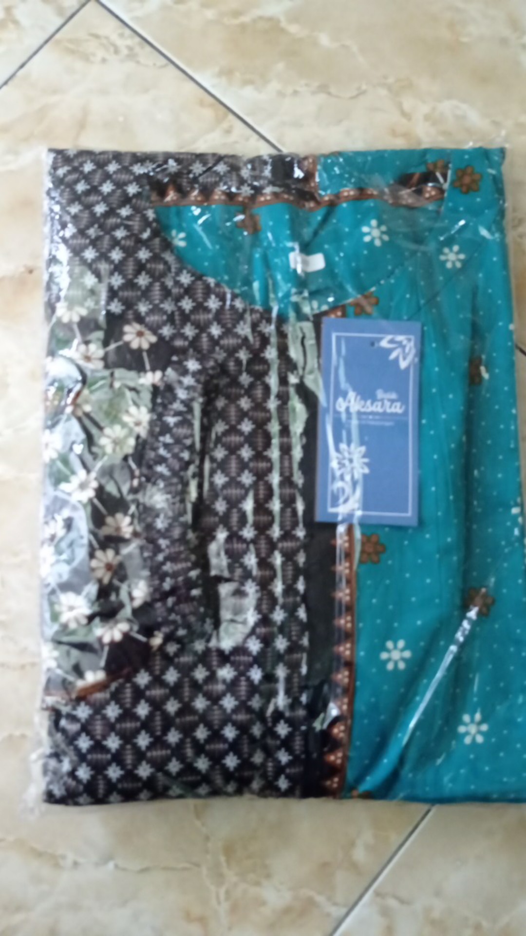 Gamis Batik Modern Murah Katun Halus Kombinasi Truntum, Ori Batik Aksara Pekalongan Big Size Jumbo