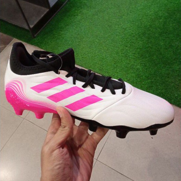 Adidas Copa Sense.3 FG White Pink FW7934 Sepatu Bola Adidas Original Adidas Copa Sense .3