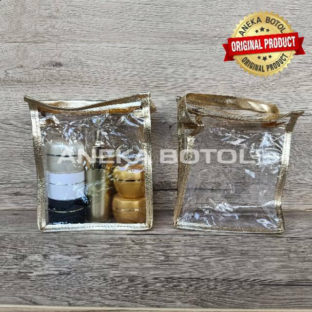 TAS KOSMETIK JKV MIKA DOMPET BESAR JINJING TALI ATAS / POUCH CREAM/ POUCH SKINCARE / DOMPET MURAH