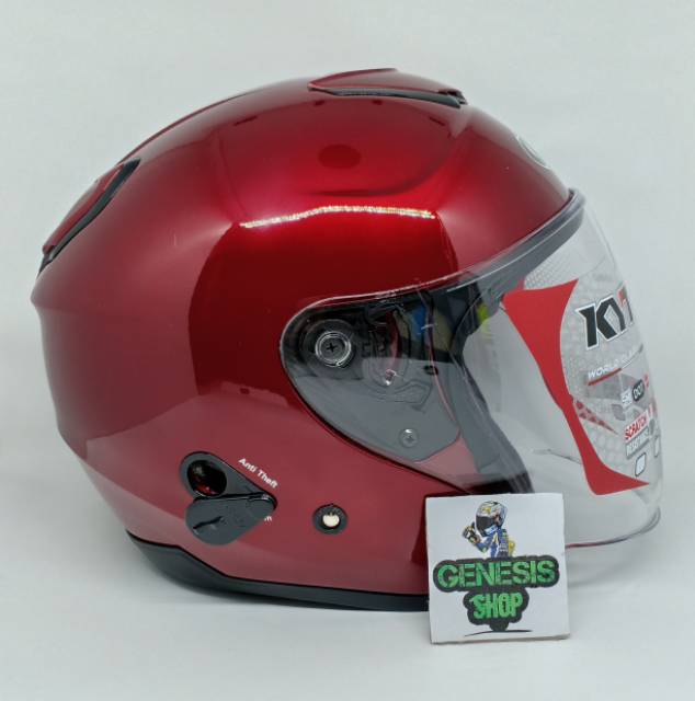 Helm KYT half face helm KYT KYOTO solid polos-4