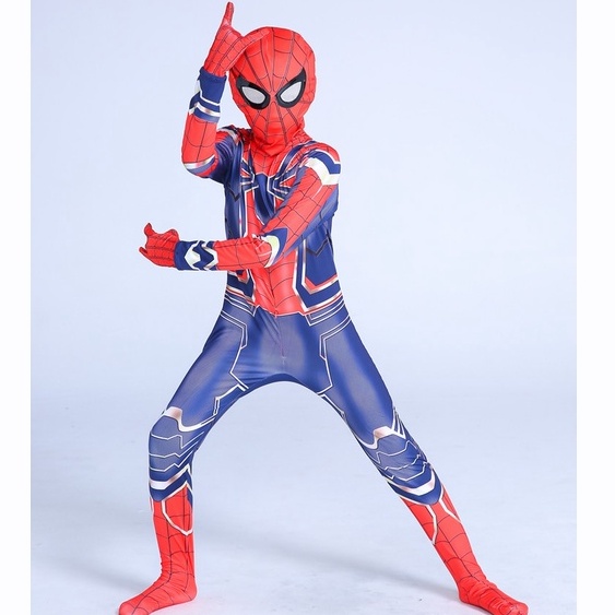 Cosplay cowok Kostum Iron spiderman homecoming far from home anak superhero avengers