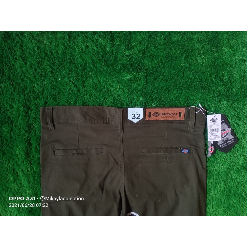 Celana Chino Panjang Hijau Army Pria Distro Dickies Premium