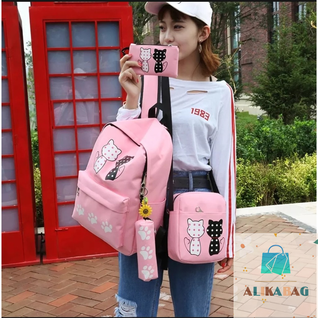 ALIKA BAG - Tas Ransel Sekolah Anak Perempuan GirlsTravel Backpack