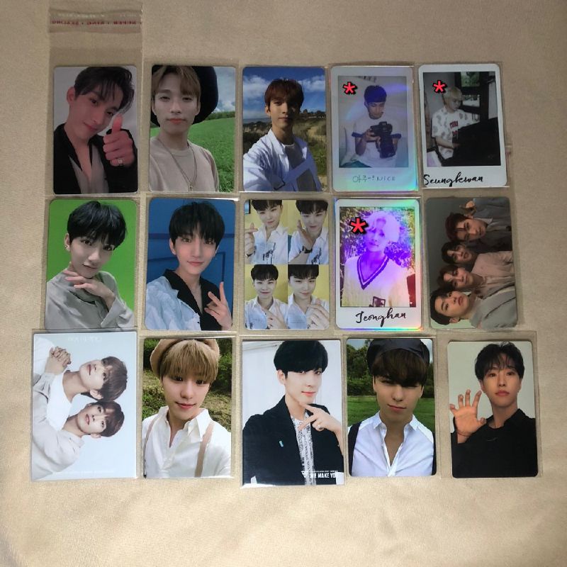 SEVENTEEN DK, SEUNGKWAN, JOSHUA, WOOZI, JEONGHAN, DINO, WONWOO, VERNON HOSHI PHOTOCARD AN ODE, VERY 