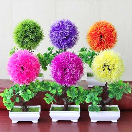 Ornamen Tanaman Dandelion / Pot Bunga Hias Dekorasi Meja / Ornamen Tanaman Bonsai Hias Plastik