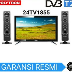 DIGTIAL LED TV POLYTRON 24&quot; 24TV1855 24 INCH USB MOVIE HD HDMI TOWER SPEAKER