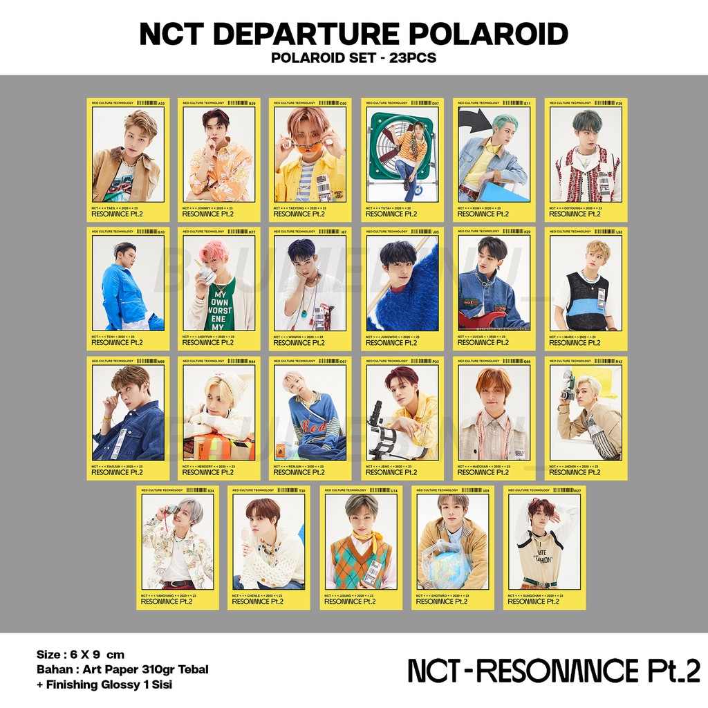 Polaroid Nct 2020 Resonance Pt. 2 : Departure