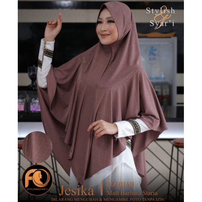 KHIMAR PREMIUM JERSEY BARBARA STARIA JESIKA ORI FO
