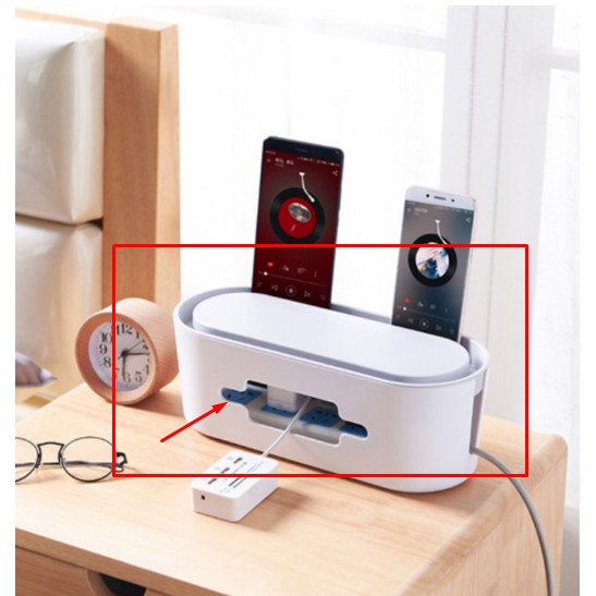 Kotak Management organizer wire kabel charger