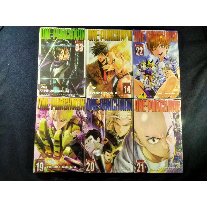 KOMIK ONE PUNCH MAN TERMURAH TERBARU BEKAS VOLUME 3,14,19,20,21,22