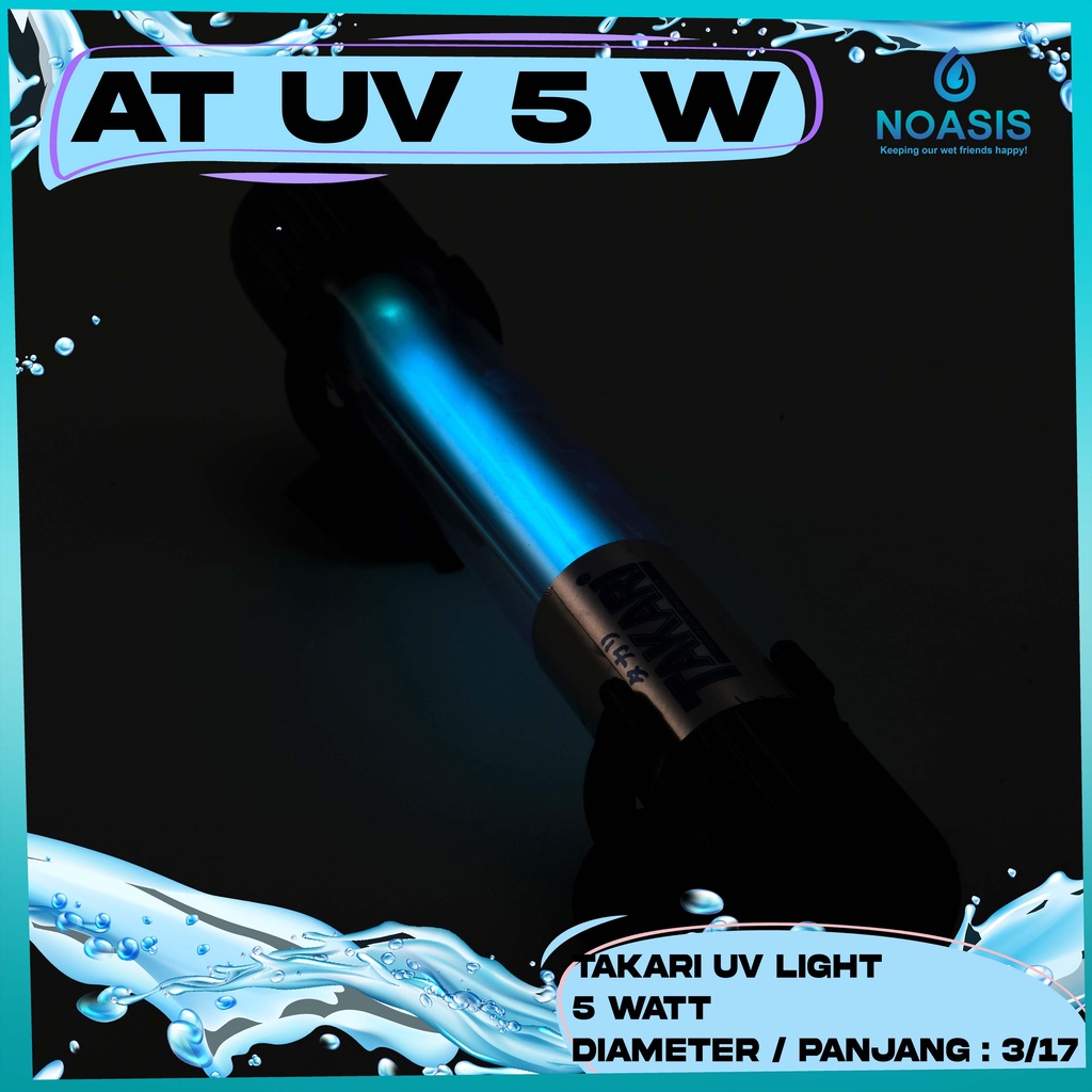 LAMPU UV ULTRAVIOLET AQUARIUM TAKARI 5 WATT AQUASCAPE 17 CM