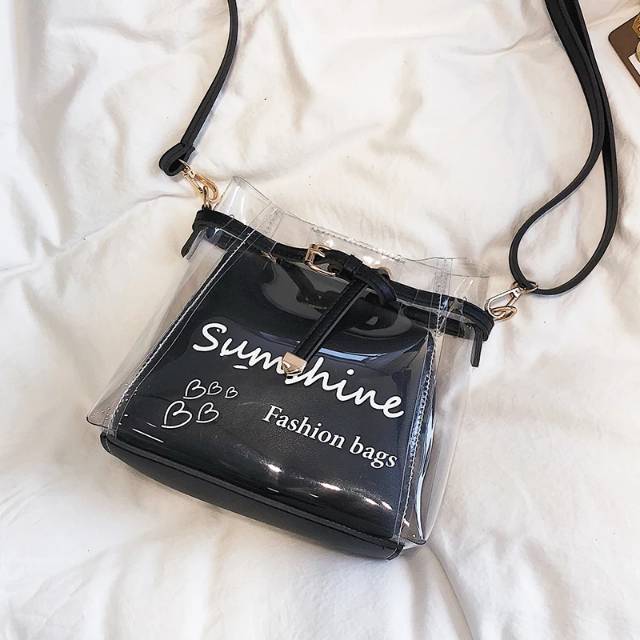 Cibill Sunshine  - Tas Selempang Wanita Bening Transparan Mika-2