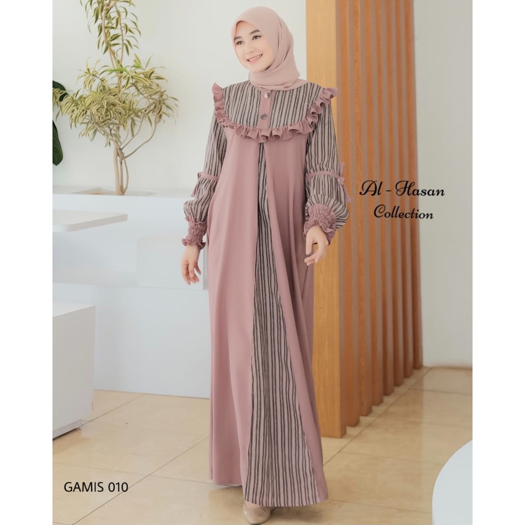 Gamis Lilia Original Al Hassan ( Ada Talinya ) ( Free Hijab Bergo