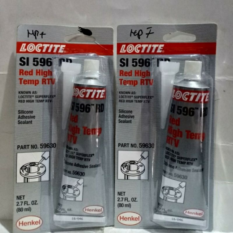 LOCTITE RTV 596 RED SILICONE - SEALER LOCTITE MERAH - LEM LOCTITE