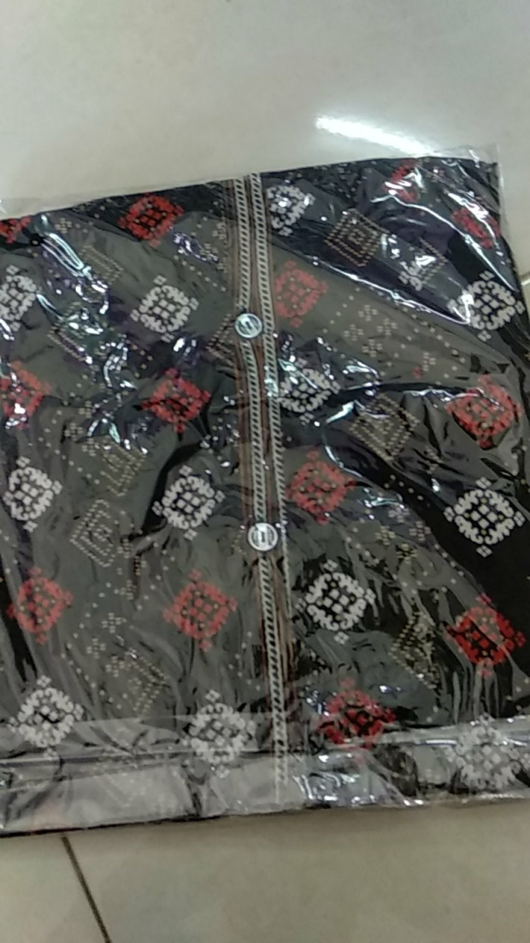 [cod] Tey-17 Batik Wanita Asj Sa Hrb026 Kenongo Kemeja Tosca Pendek