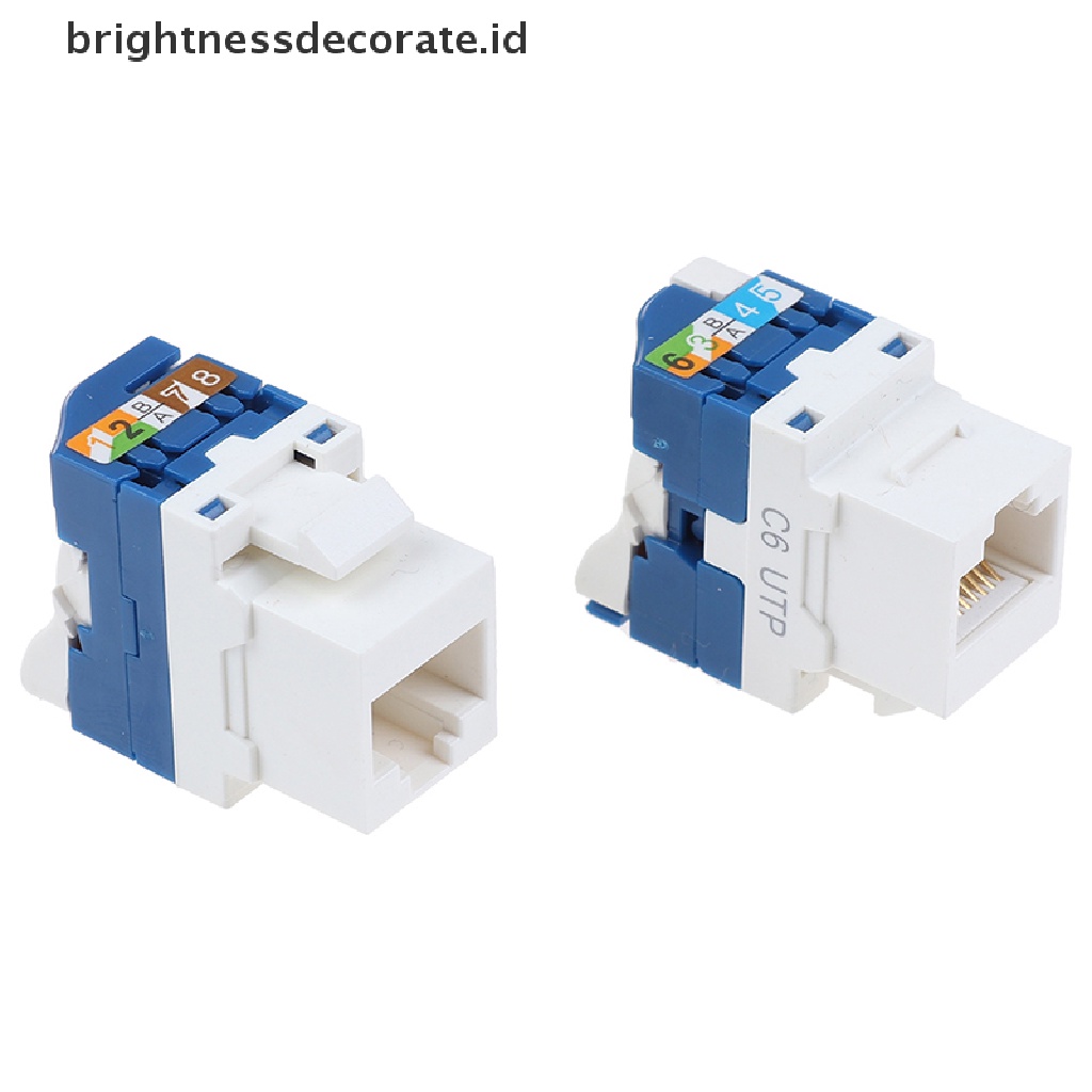 (Birth) 1pc Modul Informasi Jaringan Cat6 Rj45 Untuk Komputer