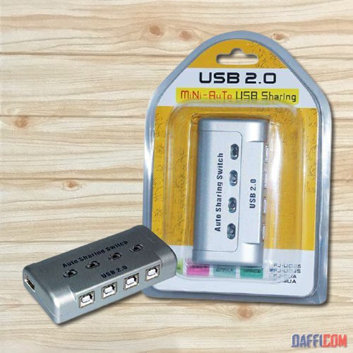 USB 2.0 MINI AUTO SHARING SWITCH 4 PORT / USB AUTO SWITCH 1-4