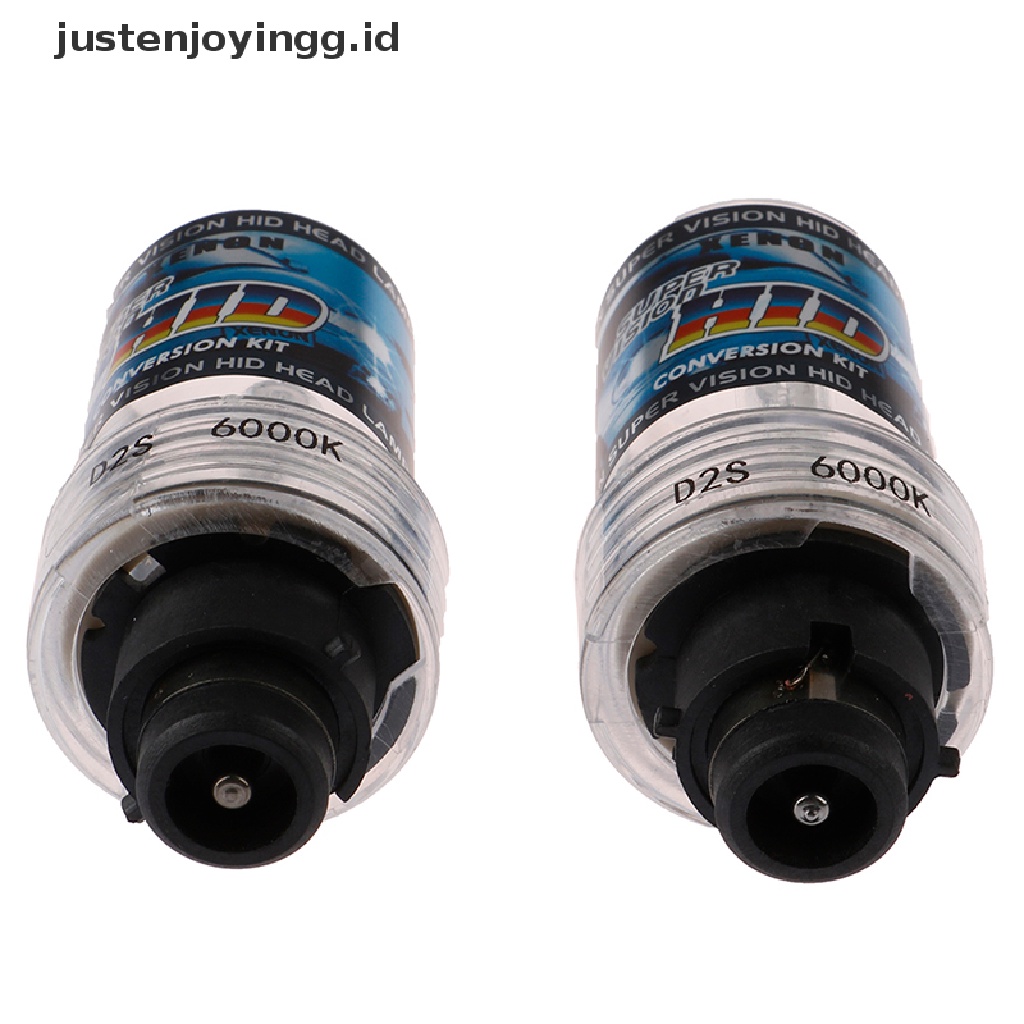 Sepasang Bohlam HID Xenon Pengganti Untuk Lampu Depan justenjoyingg.id 55W 6000K D2S D2R D2C