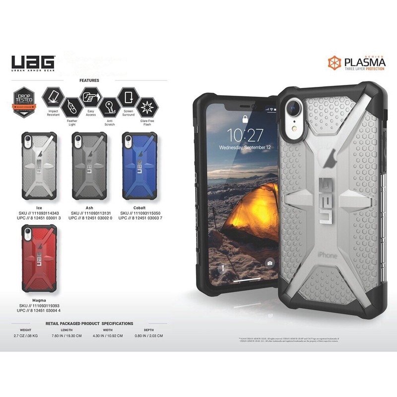 Casing Hard Case Transparan Motif uag Diamond untuk iPhone 11 Pro Max XR XS Max i6 7 8Plus