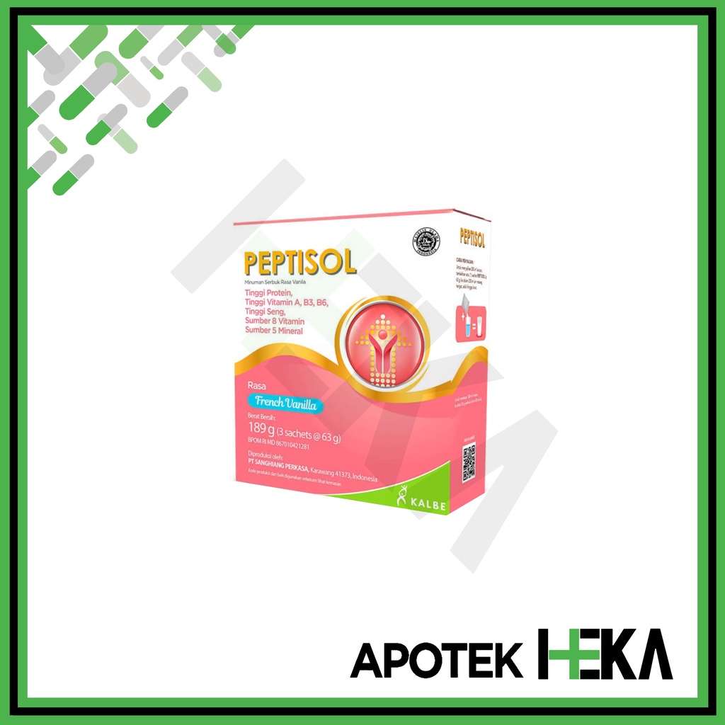 Peptisol Vanila/Coklat 189 gram - Nutrisi Tinggi Protein Rendah Residu (SEMARANG)