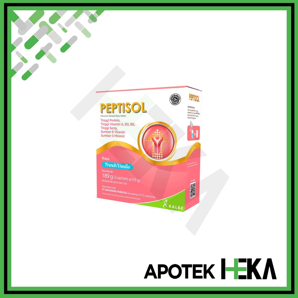 Peptisol Vanila/Coklat 189 gram - Nutrisi Tinggi Protein Rendah Residu (SEMARANG)