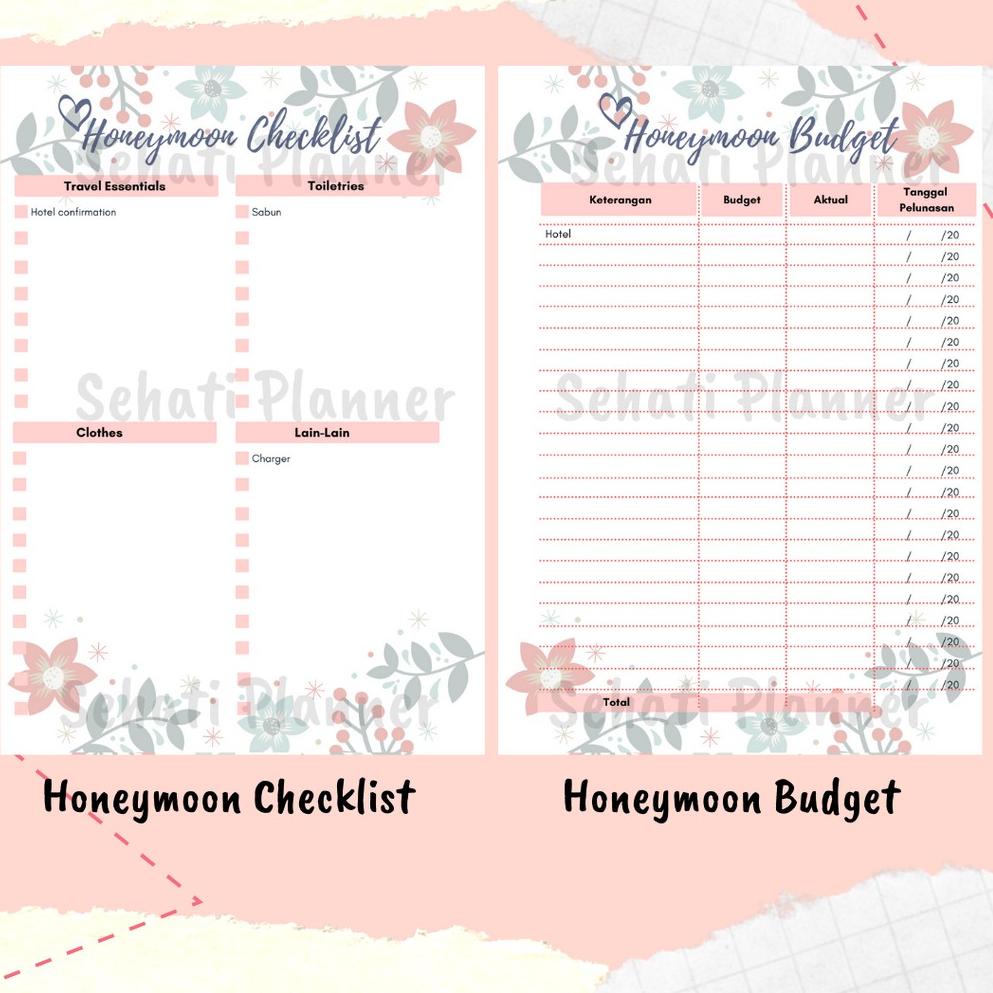 

[KODE PRODUK QR6YJ6178] Wedding Planner / Kertas Binder Loose Leaf A5 & B5 / Sehati Planner