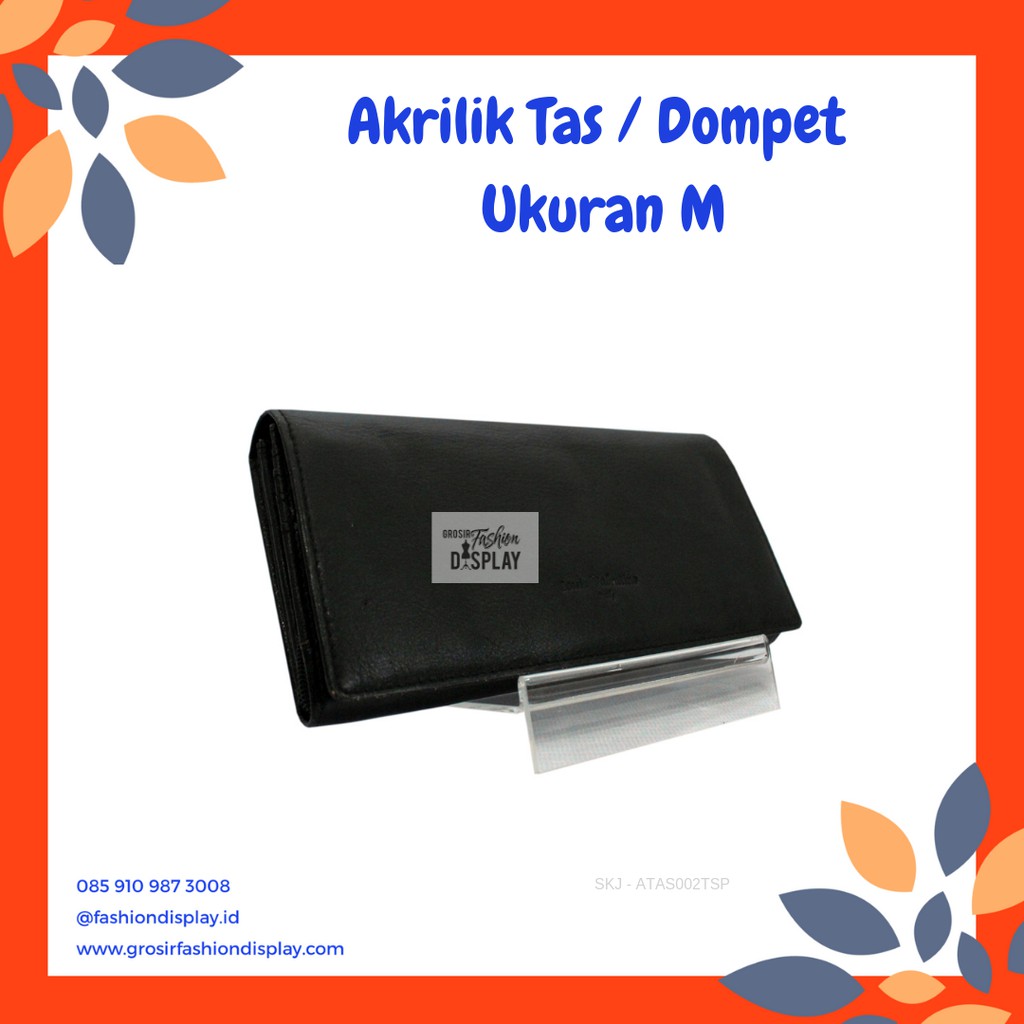 Akrilik Tas Dompet Display Pajangan Tas Dompet Stand Akrilik Untuk Tas Dan Dompet(Bh)