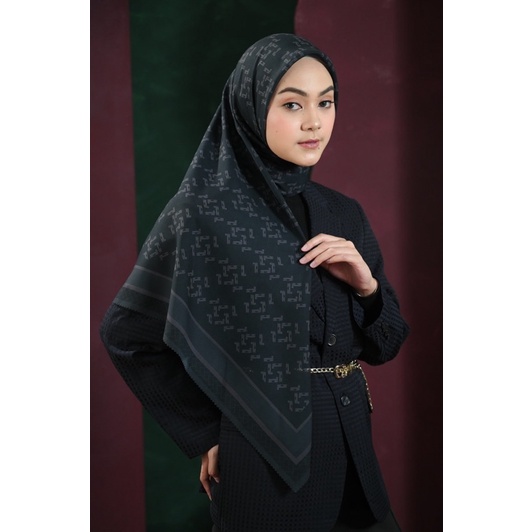 MONOGRAM SCRAMBLE MONOGRAM SCARF BY LOCAL.ID @Heylocal.id