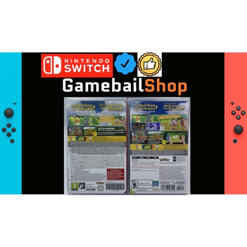 Nintendo Switch Game - Pokemon Let’s Go Pikachu Lets Go Eevee / PokeBall Poke Ball