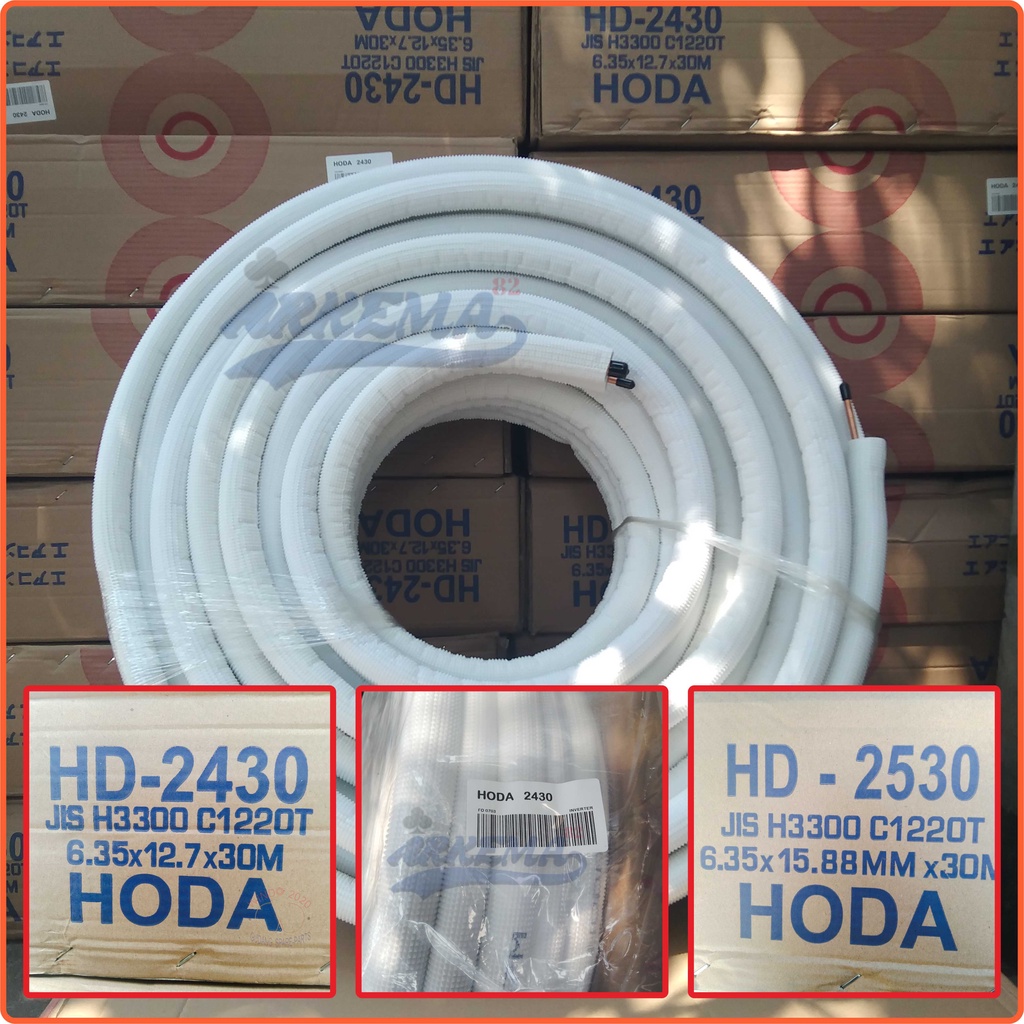 PIPA AC ROLL  BERKUALITAS HODA 1PK dan 2PK | PIPA HODA 2.5PK dan 2PK DAN 3PK | PIPA AC 1/4&quot; X 1/2&quot; DLL