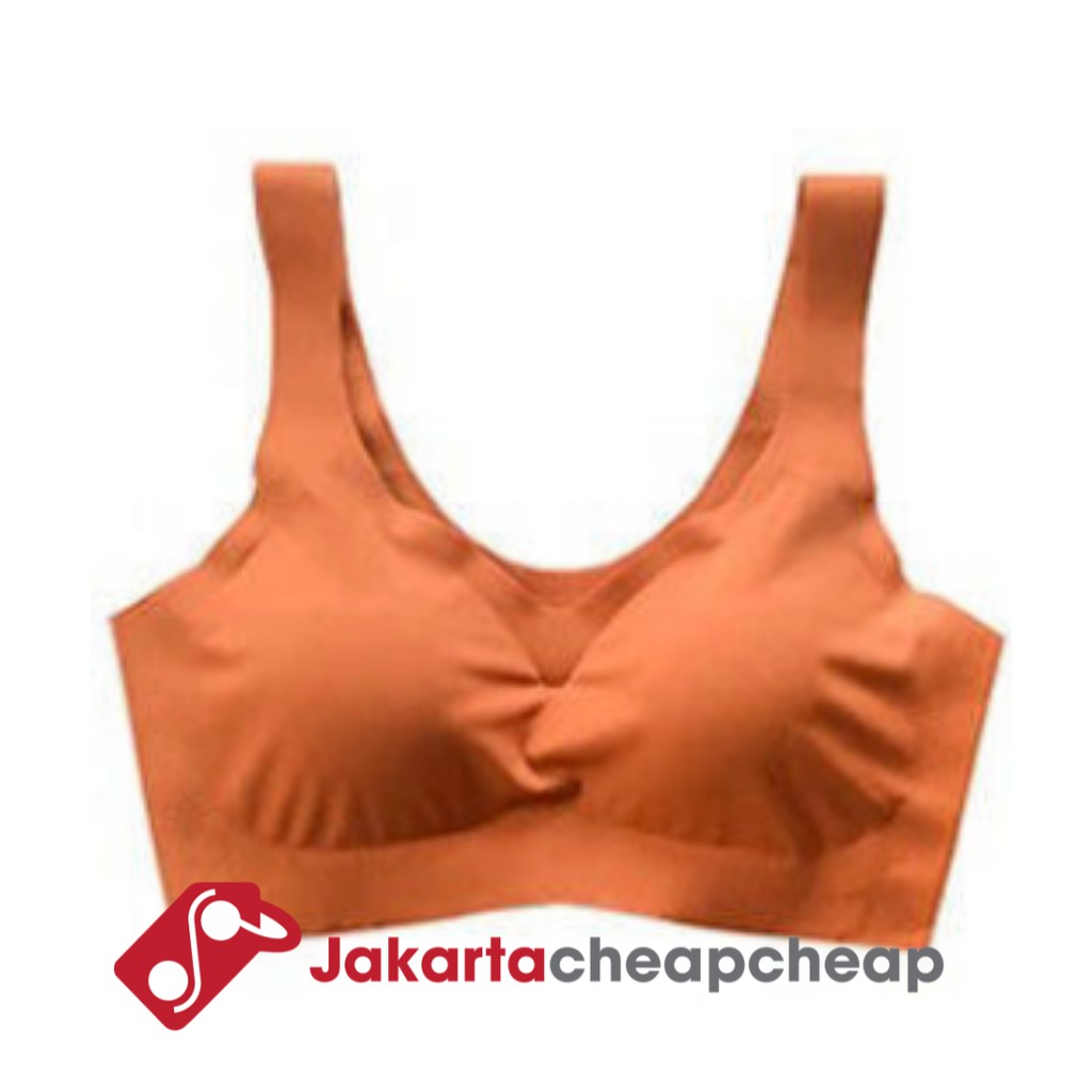 JC088 Pakaian Dalam Wanita Sport Bra Seamless Tanpa Kawat Anti Nyeplak